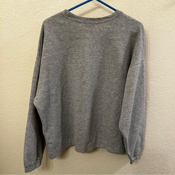Hanes Gray Long Sleeve Sweatshirt (Size Large) - Picture 2 of 5